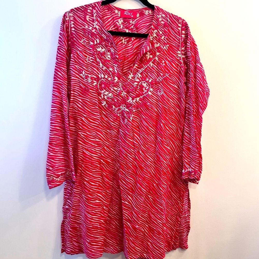 Raj Embroidered Pink Tunic